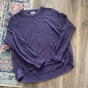 Target universal tread purple speckled sweater size XL